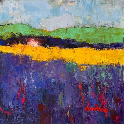 Peinture Les lavandes en Provence par Vaudron | Tableau Figuratif