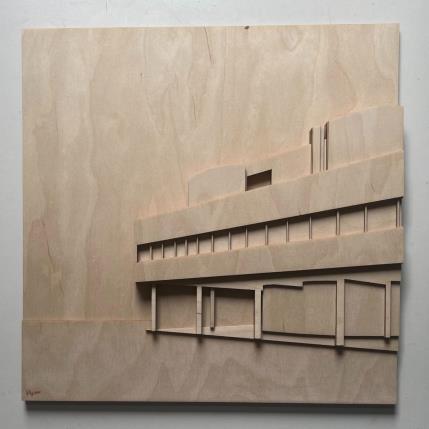 Peinture Villa Savoye Section par Plyconic | Tableau