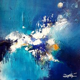 Painting Juillet by Dupetitpré Roselyne | Painting Abstract Acrylic Minimalist