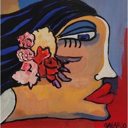 Peinture el viento par Garcia Gallardo Mercedes | Tableau Figuratif Huile