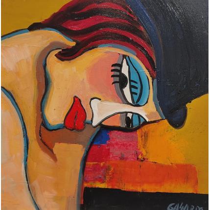 Peinture la cercania par Garcia Gallardo Mercedes | Tableau Figuratif Huile