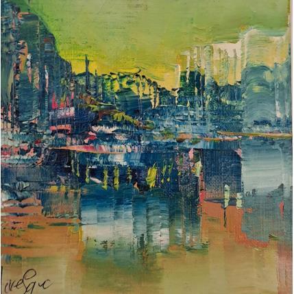Painting Les deux Ports by Levesque Emmanuelle | Painting Raw art Oil Urban