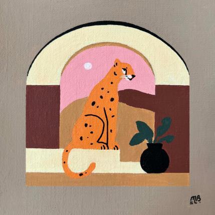 Peinture Lost in thought par Birsak Mariah | Tableau Art naïf Acrylique Animaux, Natures mortes, Urbain