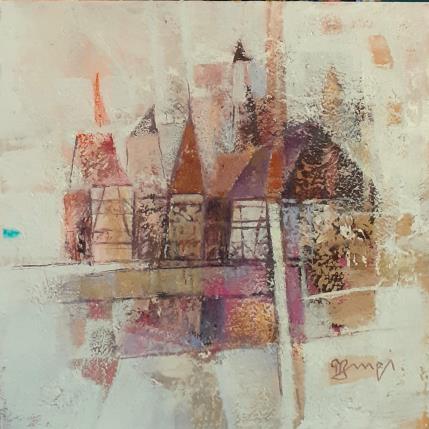 Peinture AM72 ABSTRACTION ALSACE par Burgi Roger | Tableau Figuratif Acrylique Architecture, Urbain