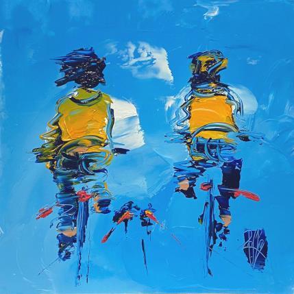 Painting Nous quatre by Raffin Christian | Painting Figurative Oil Life style, Pop icons