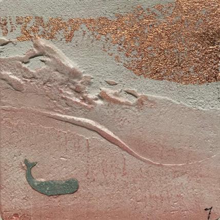 Peinture MADELEINE par Roma Gaia | Tableau Matiérisme Acrylique, Sable Minimaliste