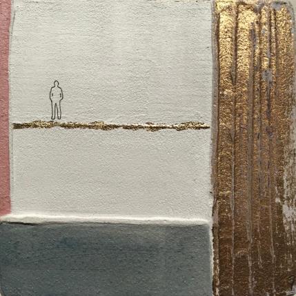 Peinture L'ODORE DELLA FELICITA' par Roma Gaia | Tableau Matiérisme Acrylique, Sable Minimaliste