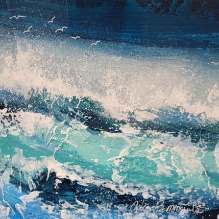 Gemälde Agitée von Ortis-Bommarito Nicole | Gemälde Figurativ Acryl Marine, Pop-Ikonen