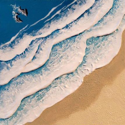 Pintura KAIKOURA por Geiry | Pintura Subject matter Acrylic, Marble powder, Pigments, Resin Landscapes, Nature