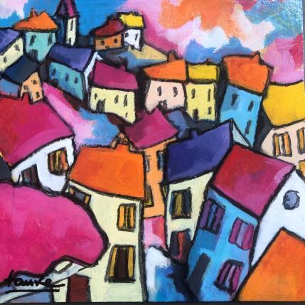 Peinture Séjour en montagne  par Fauve | Tableau Figuratif Acrylique Paysages