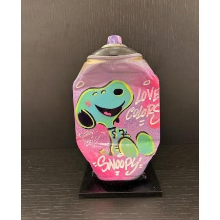 Sculpture Snoopy pop par Kedarone | Sculpture Pop-art Acrylique, Graffiti Icones Pop
