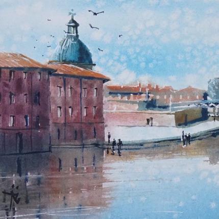 Peinture Etranges nuages par Abbatucci Violaine | Tableau Figuratif Aquarelle