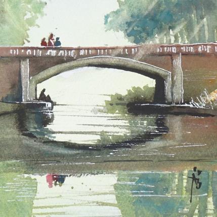 Painting Caché du monde by Abbatucci Violaine | Painting Figurative Watercolor