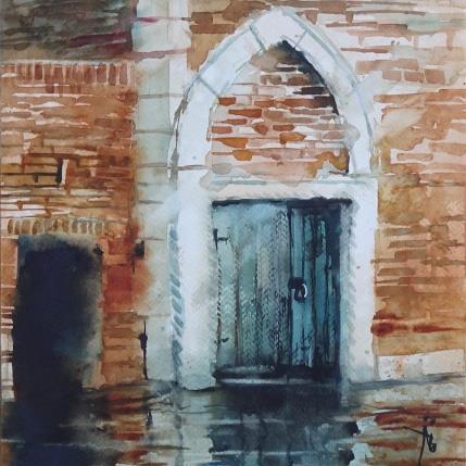 Peinture Les briques de Venise par Abbatucci Violaine | Tableau Figuratif Aquarelle