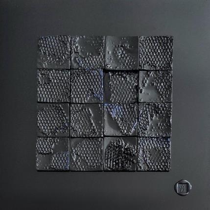 Peinture Python par Bauquel Véronique | Tableau Abstrait Acrylique, Bois, Collage, Laque, Résine Minimaliste