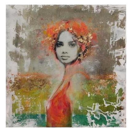 Peinture Larme de Lado II par Bofill Laura | Tableau Figuratif Acrylique, Résine Portraits