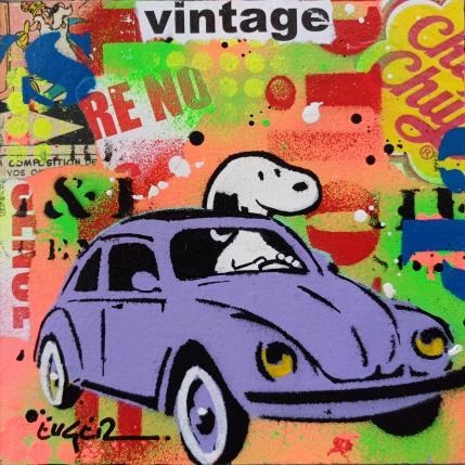 Peinture VINTAGE par Euger Philippe | Tableau Pop-art Acrylique, Collage Icones Pop