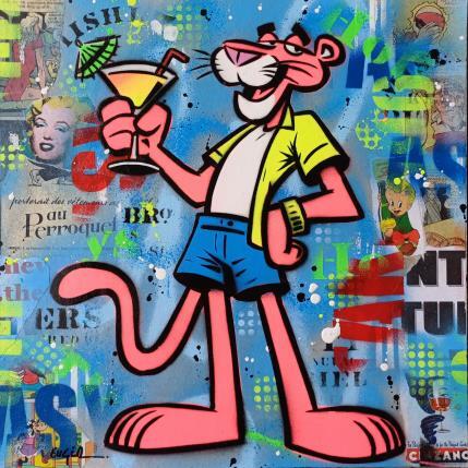 Peinture COCKTAIL TIME par Euger Philippe | Tableau Pop-art Acrylique, Collage Icones Pop