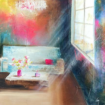 Peinture couleurs de la vie  par Vinnie | Tableau Figuratif Huile