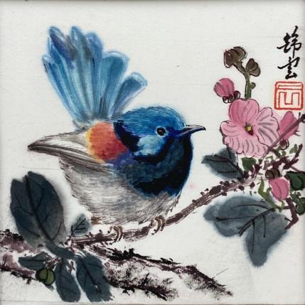 Peinture Oiseau par Tayun | Tableau Figuratif Aquarelle, Encre Animaux