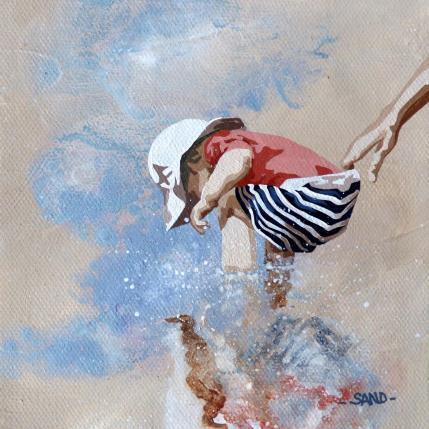 Peinture moussaillon retenu par Sand | Tableau Figuratif Acrylique Enfant, Marine, Scènes de vie