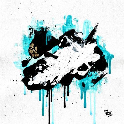 Peinture Grand bain par Maï Bouvier | Tableau Abstrait Acrylique Minimaliste