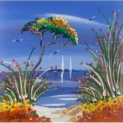 Painting les grandes herbes  by Fonteyne David | Painting Figurative Acrylic Landscapes