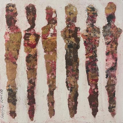 Peinture D'ésprit et de Matière par Rocco Sophie | Tableau Art Singulier Acrylique, Collage, Sable