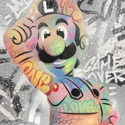 Painting Luigi by Kedarone | Painting Pop-art Acrylic, Graffiti Pop icons