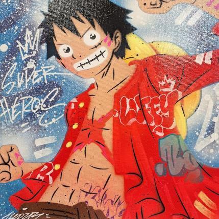 Peinture Luffy par Kedarone | Tableau Pop-art Acrylique, Graffiti Icones Pop