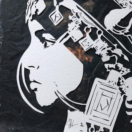 Peinture FANTAISIE BERBERE par Louafi Valentine | Tableau Figuratif Papier Portraits