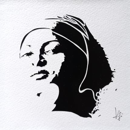 Peinture INCONSTANTE par Louafi Valentine | Tableau Figuratif Papier Portraits