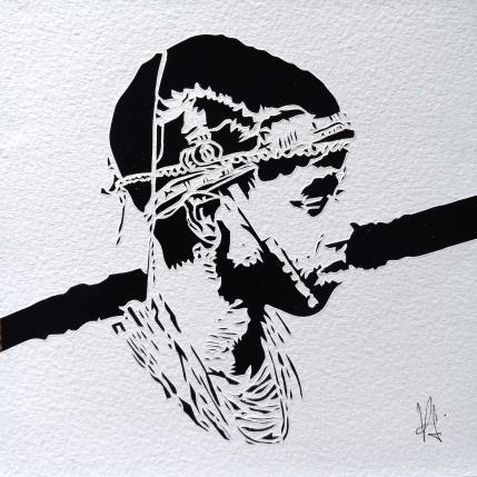 Peinture EQUILIBRE par Louafi Valentine | Tableau Figuratif Papier Portraits