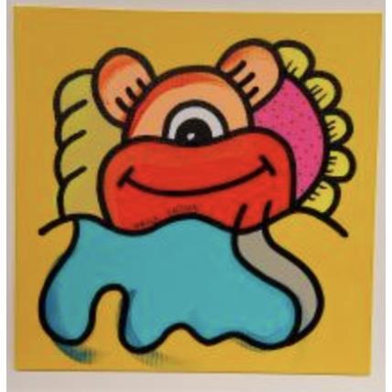 Peinture Buko one par Hank China | Tableau Pop-art Acrylique, Posca