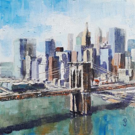 Peinture Sunny Brooklin par Poumès Jérôme | Tableau Figuratif Acrylique Urbain