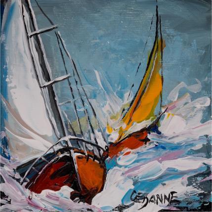 Peinture Bord à bord par Cédanne | Tableau Figuratif Huile Paysages