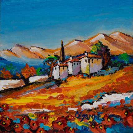 Peinture Une journée en été par Cédanne | Tableau Figuratif Huile Paysages