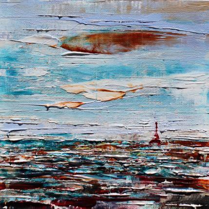 Painting Paris le jour #2 by Reymond Pierre | Painting Figurative Oil Landscapes, Urban