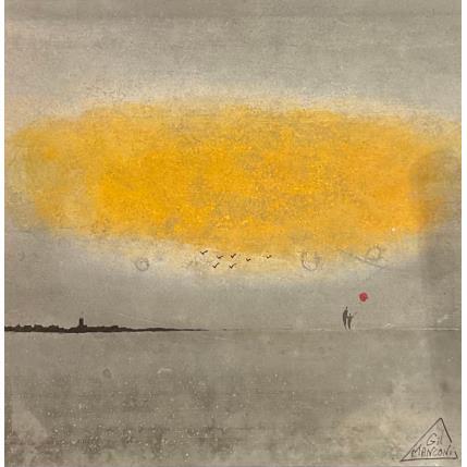 Peinture Basile par Manconi Gil | Tableau Matiérisme Métal, Upcycling Paysages