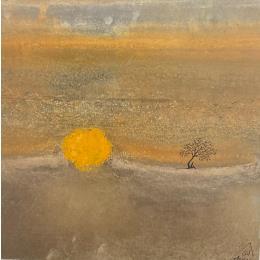 Painting Bertilia by Manconi Gil | Painting Subject matter Metal, Upcycling Landscapes, Pop icons