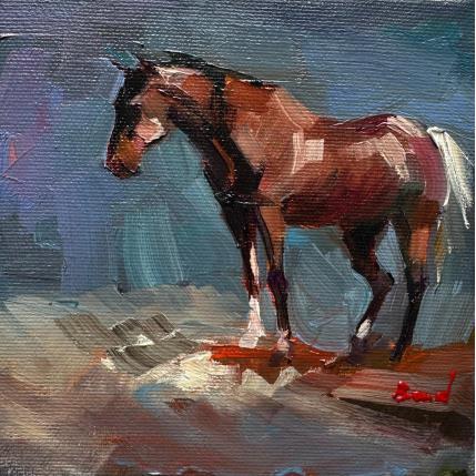 Painting The Smell of Rain by Bond Tetiana | Painting Figurative Oil Animals