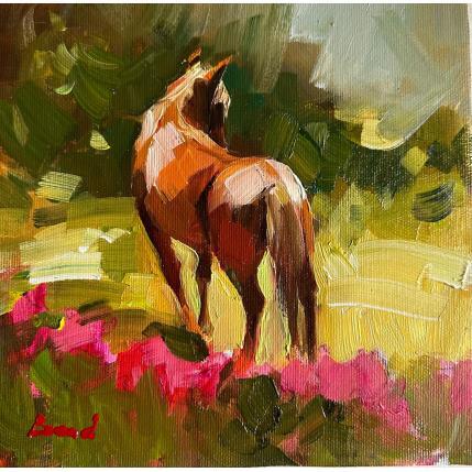 Painting Last Ray of the Day by Bond Tetiana | Painting Figurative Oil Animals