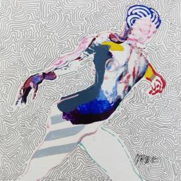 Painting I'm ready  by Cressanne | Painting Figurative Acrylic, Ink Nude