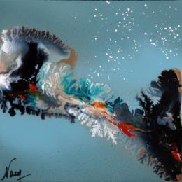 Peinture C 2843 par Naen | Tableau Abstrait Acrylique, Encre