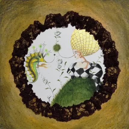 Painting L'empatia di naso by Nai | Painting Surrealism Acrylic, Gluing Life style, Marine, Nature, Pop icons