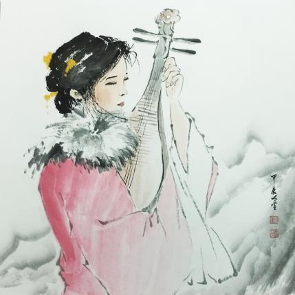 Peinture Wang Zhaojun par Du Mingxuan | Tableau Figuratif Aquarelle, Encre Portraits