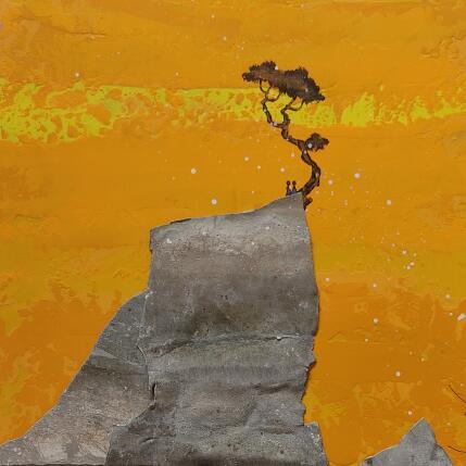 Peinture A 408 par Lemonnier  | Tableau Matiérisme Acrylique, Zinc Paysages