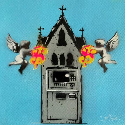 Peinture Il santo ATM par MR.P0pArT | Tableau Pop-art Acrylique, Posca Icones Pop