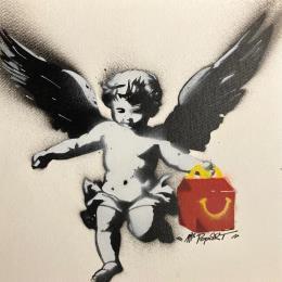 Painting Holy delivery by MR.P0pArT | Painting Pop-art Acrylic, Posca Child, Pop icons