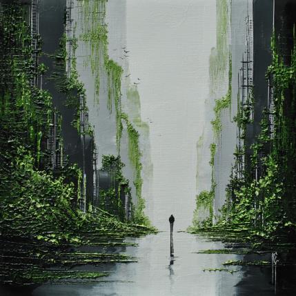 Peinture Arpenter la terre par Galloro Maurizio | Tableau Figuratif Huile Urbain